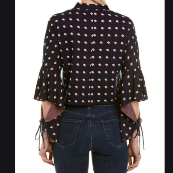 BCBGeneration Double Dot Cutout Sleeve Blouse - Picture 2 of 8